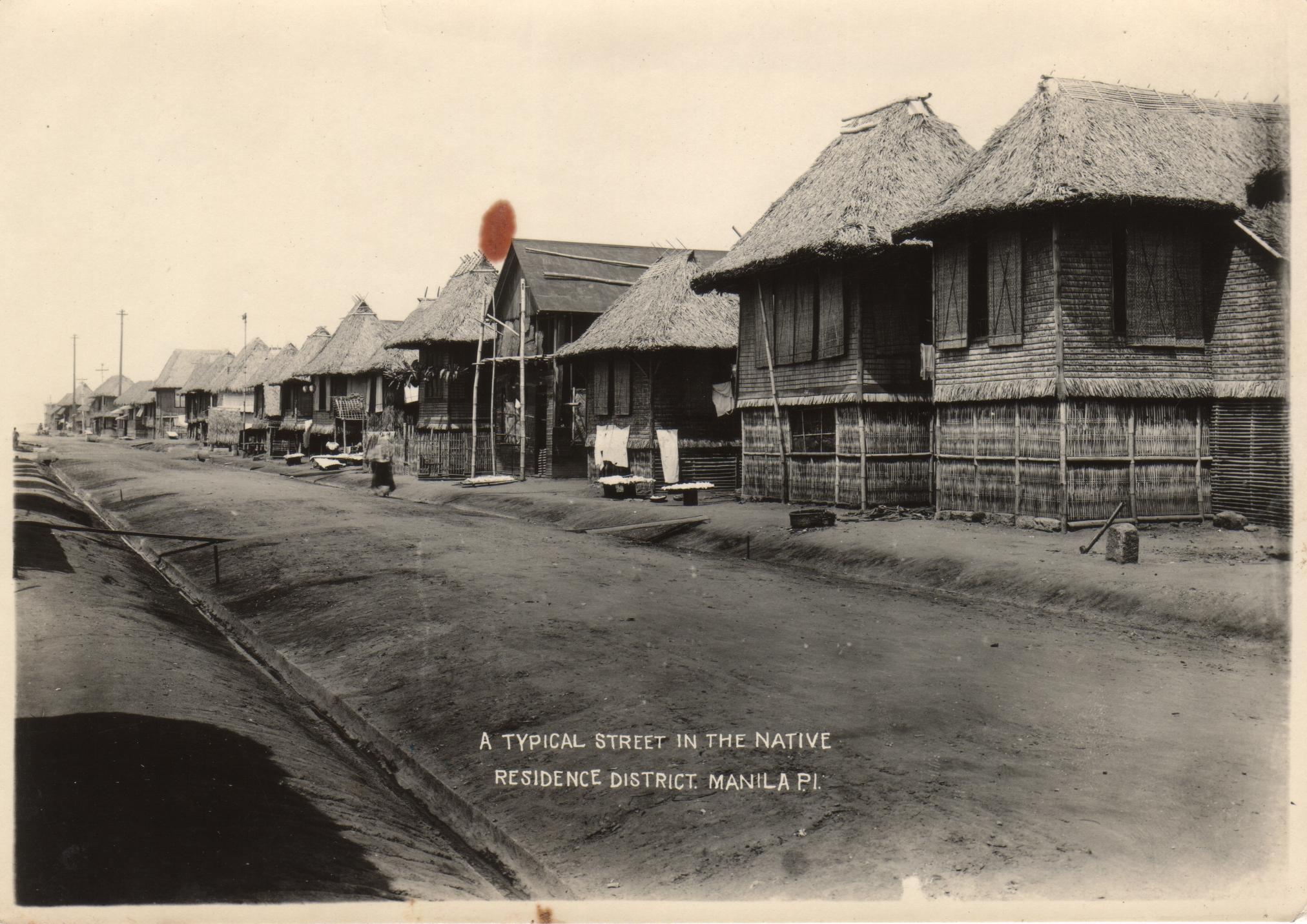 A typical street in the native residence district, Manila, P. I.