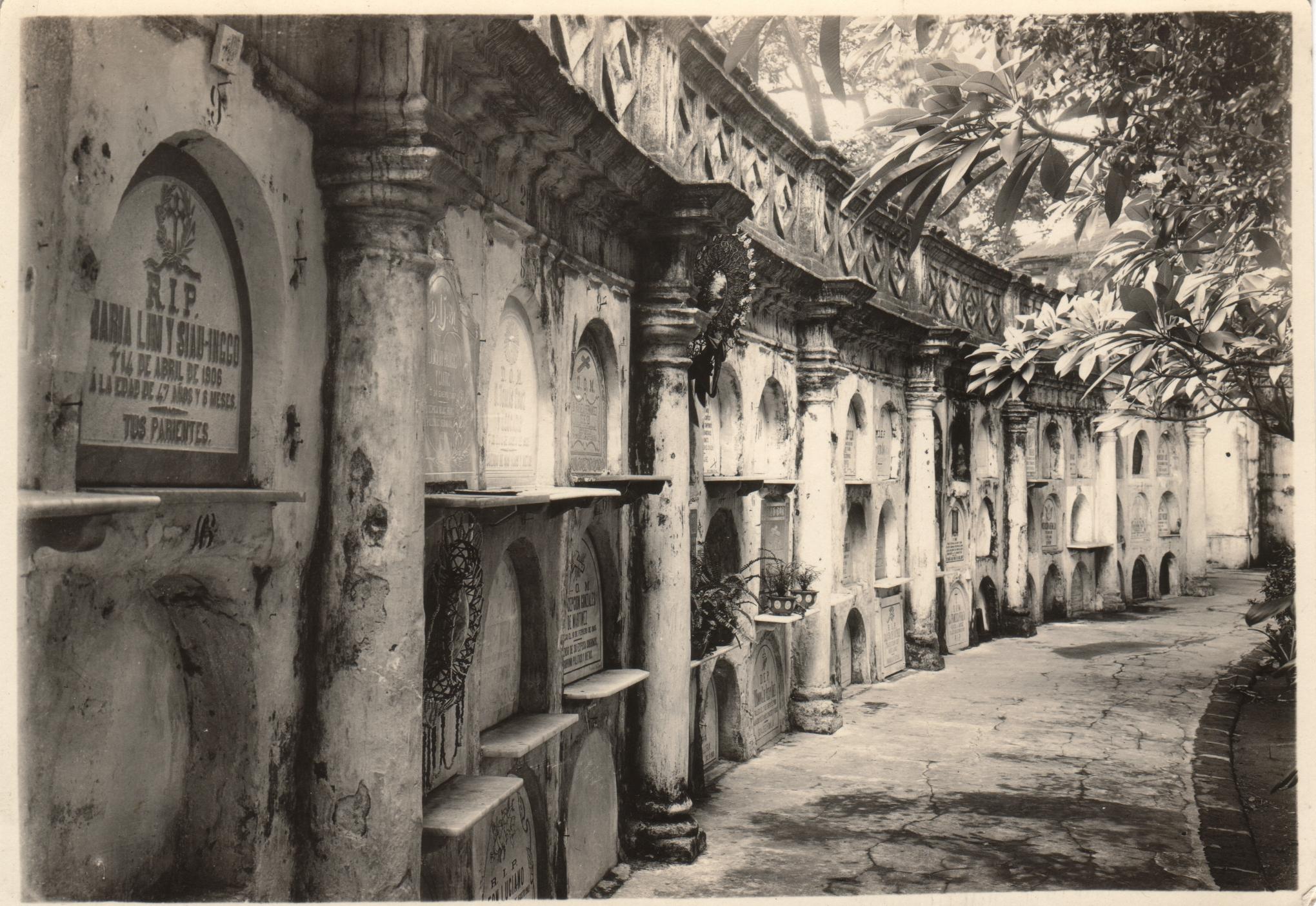 Burial niches in Paco Cemetery, Manila.