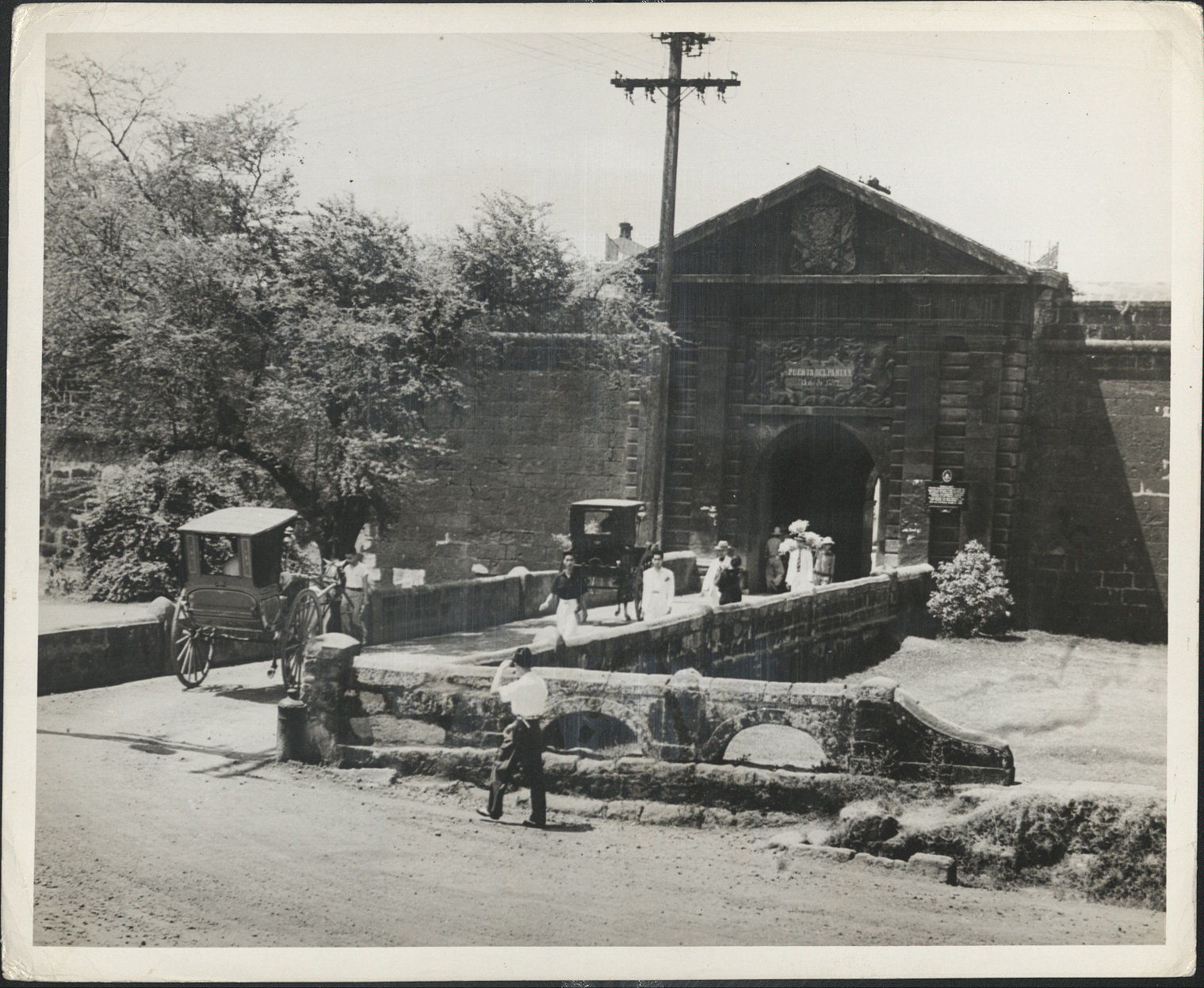 112. PHILIPPINES: The so-called “Parian Gate” in old Manila.
