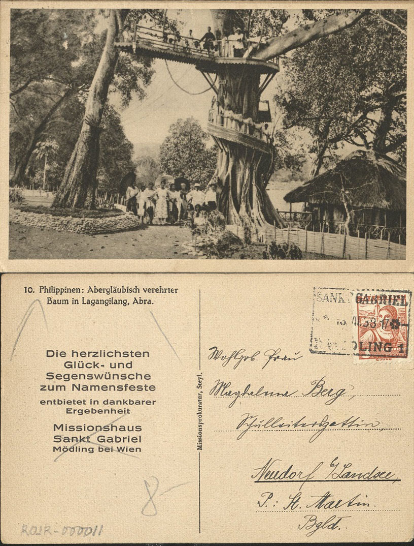 Philippinen: Aberglï¿½ubisch verehrter Baum in Lagangilang, Abra [Philippines: Superstitious venerable tree in Lagangilang, Abra].
