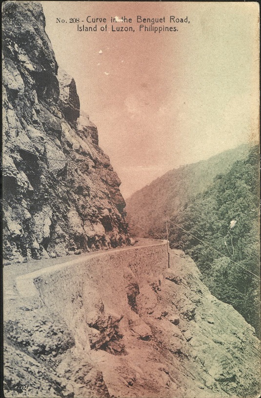 No. 208 ï¿½ Curve in the Benguet Road, Island of Luzon, Philippines.