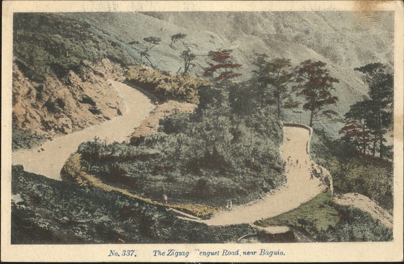 No. 337. The Zigzag Benguet Road, near Baguio.