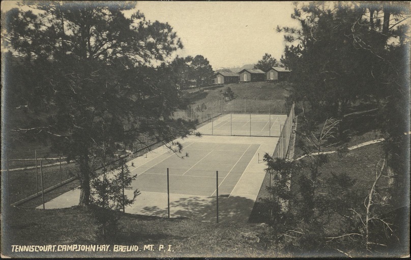 Tennis Court. Camp John Hay. Baguio. Mt. P. I.