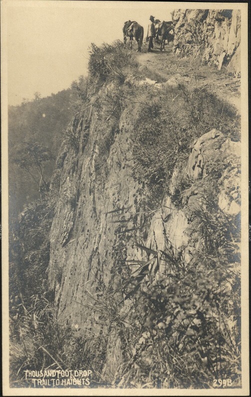 Thousand Foot Drop, Trail to Haights.