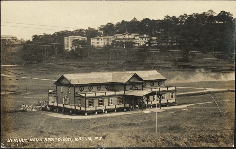 Burham [Burnham] Park Auditorium, Baguio, P. I.