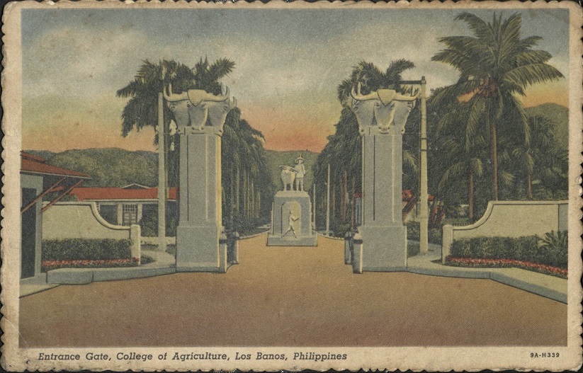 Entrance Gate, College of Agriculture, Los Banos, Philippines.