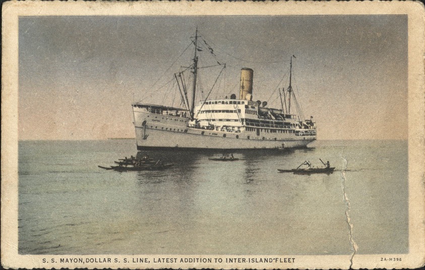 S. S. Mayon, Dollar S. S. Line, Latest Addition to Inter-Island Fleet.