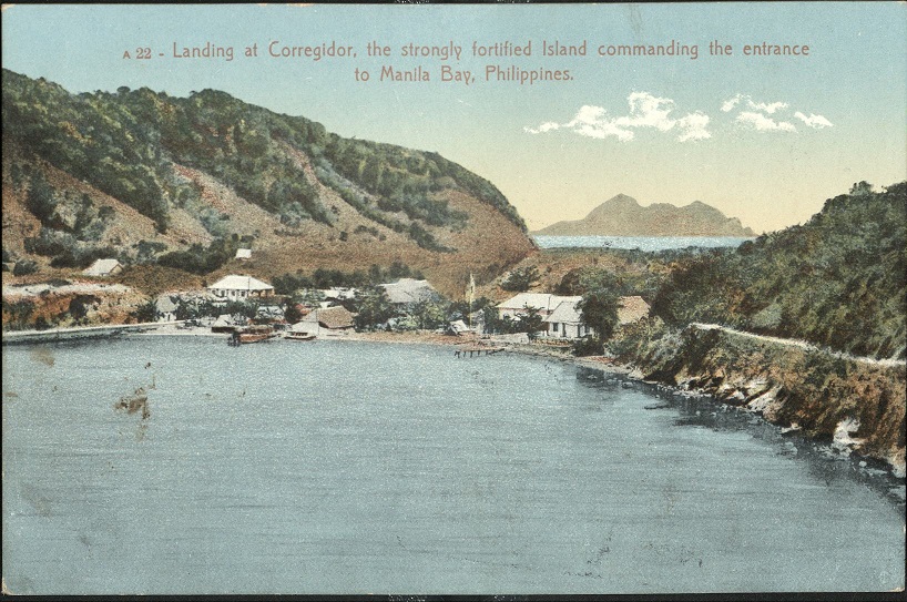 A 22 ï¿½ Landing at Corregidor, the strongly fortified Island commanding the entrance to Manila Bay, Philippines.