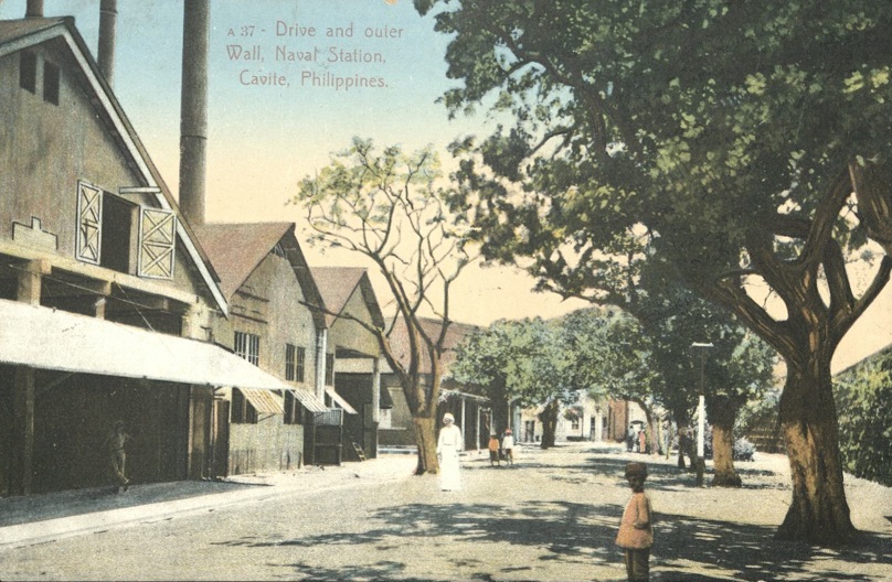 A 37 ï¿½ Drive and outer Wall, Naval Station, Cavite, Philippines.