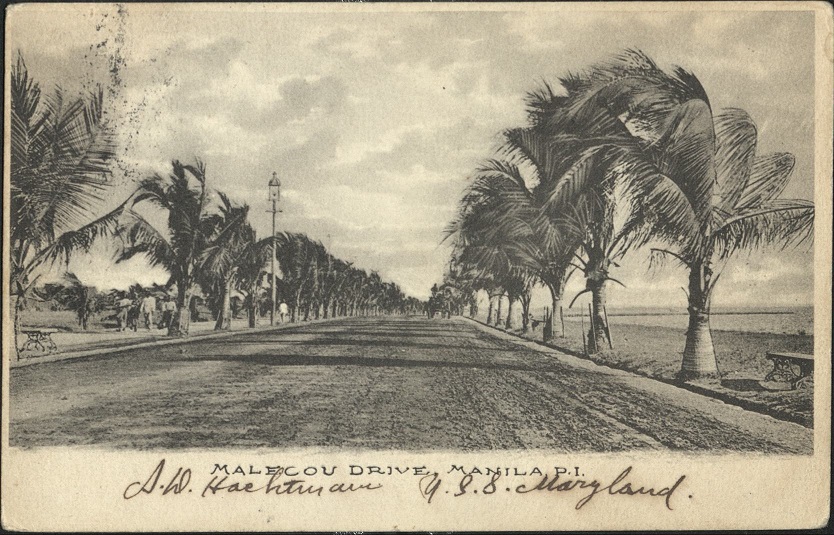 Malecou [Malecon] Drive, Manila P. I.