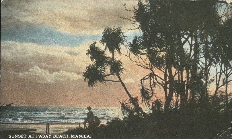 Sunset at Pasay Beach, Manila.