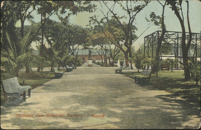 Sectional view Botanical Gardens ï¿½ Manila.
