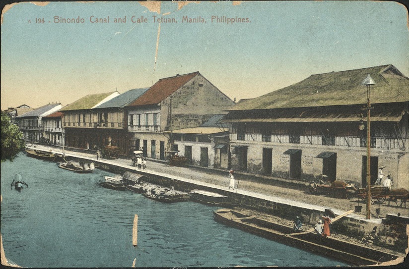 A 194 ï¿½ Binondo Canal and Calle Tetuan, Manila, Philippines.
