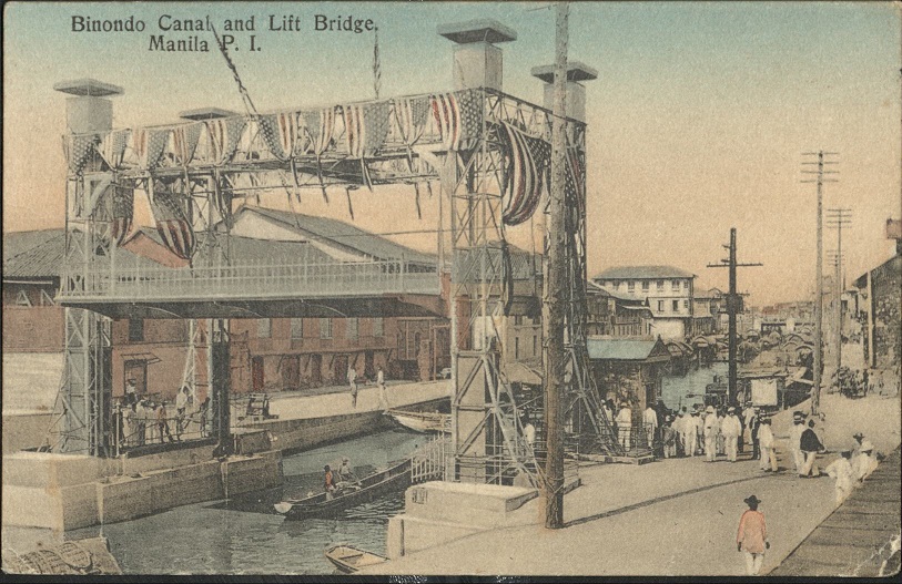 Binondo Canal and Lift Bridge. Manila, P. I.