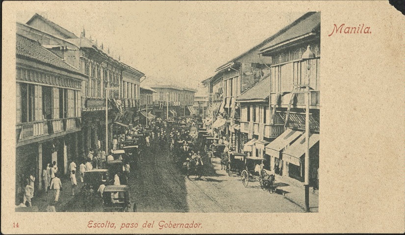Escolta, paso del Gobernador. Manila.