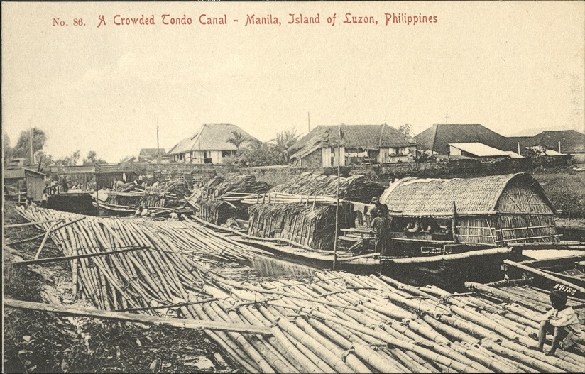 No. 86. A Crowded Tondo Canal ï¿½ Manila, Island of Luzon, Philippines.