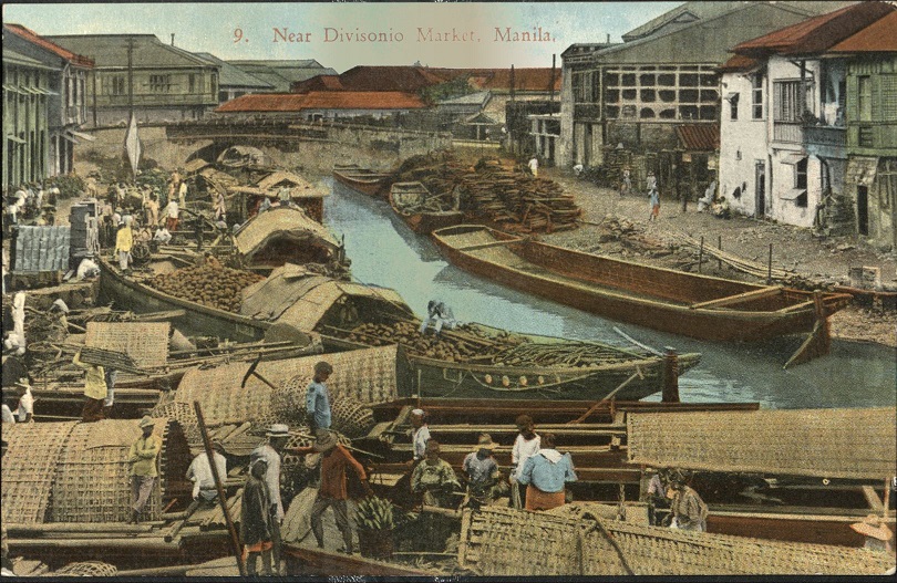 9. Near Divisonio [Divisorio] Market, Manila.
