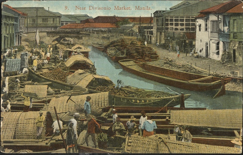 9. Near Divisonio [Divisorio] Market, Manila.