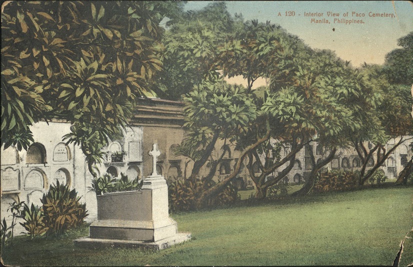 A 120 ï¿½ Interior View of Paco Cemetery, Manila, Philippines.