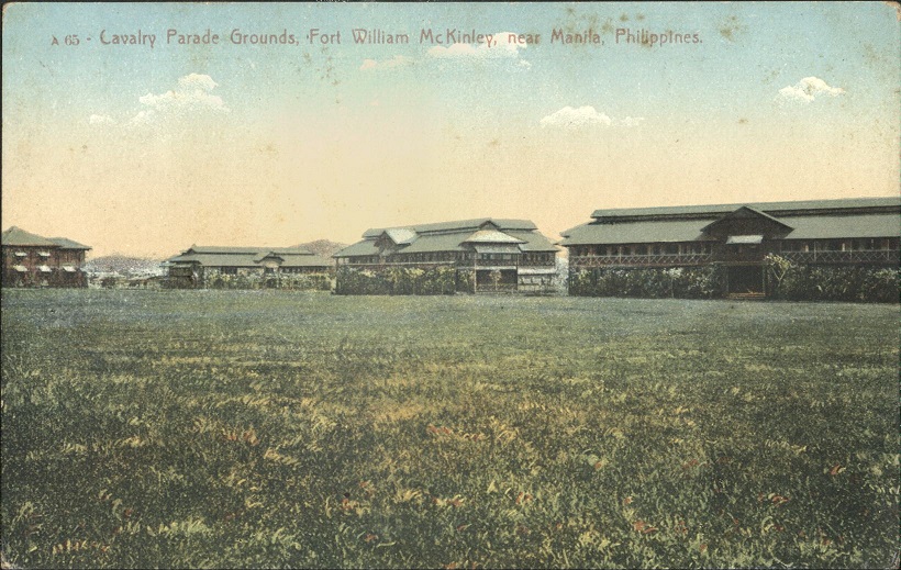 A 65 ï¿½ Cavalry Parade Grounds, Fort William McKinley, near Manila, Philippines.