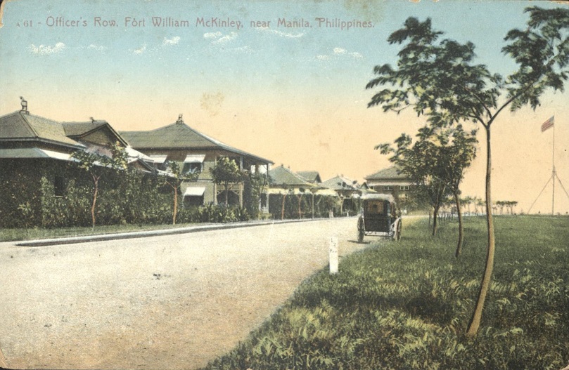 A 61 ï¿½ Officerï¿½s Row, Fort William McKinley, near Manila, Philippines.