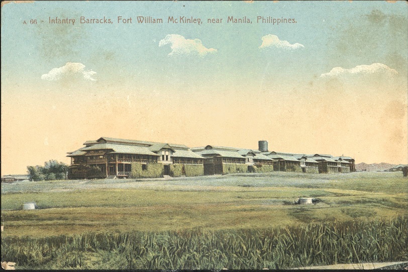 A 66 ï¿½ Infantry Barracks, Fort William McKinley, near Manila, Philippines.