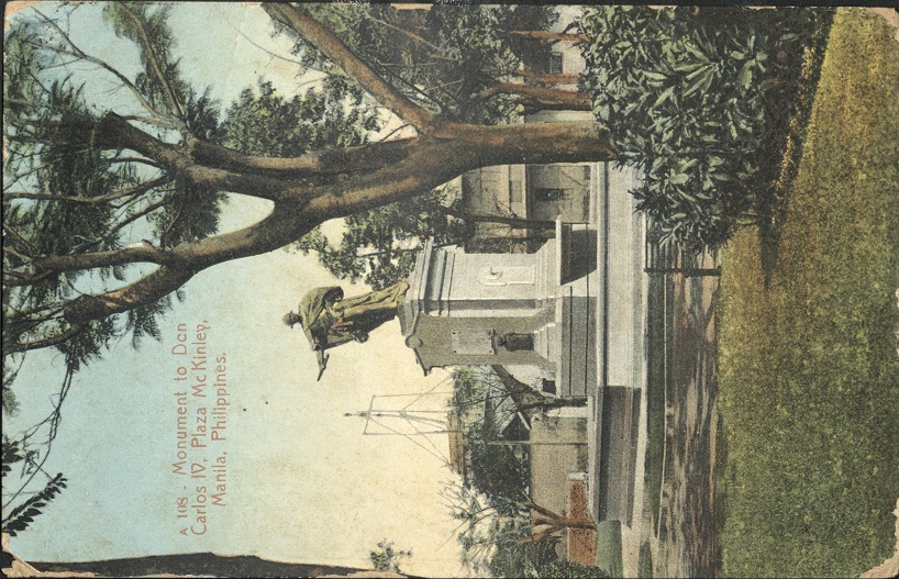 A 108 ï¿½ Monument to Don Carlos IV, Plaza McKinley, Manila, Philippines.