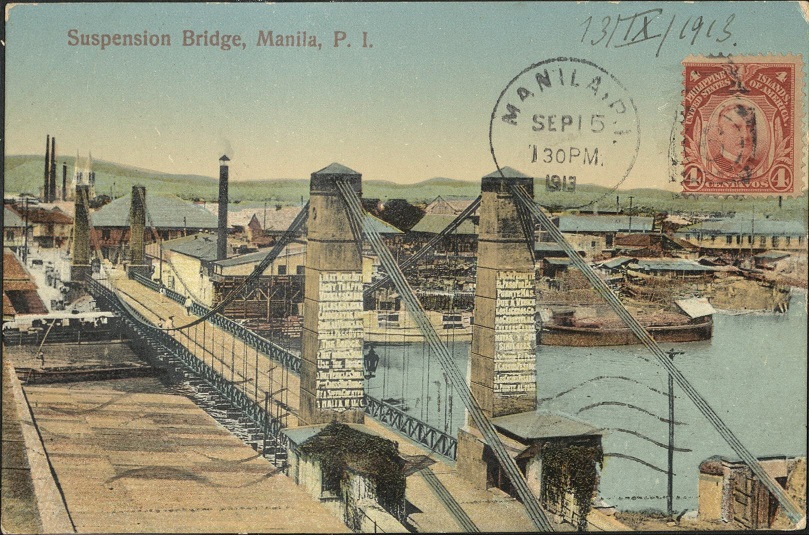 Suspension Bridge, Manila, P. I.