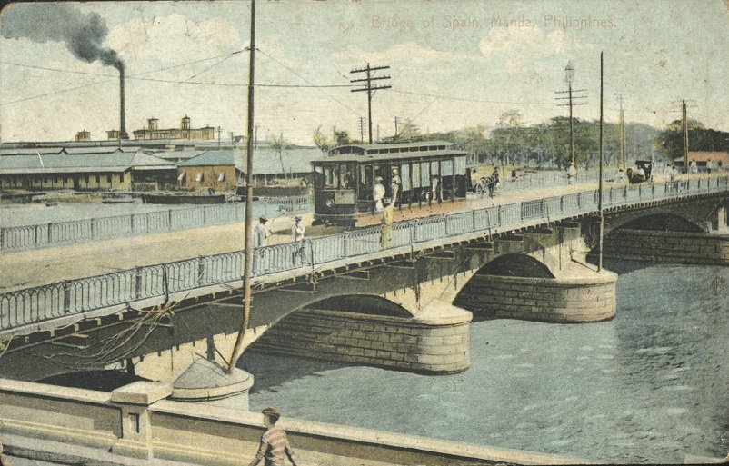 A 4 ï¿½ Bridge of Spain, Manila, Philippines.