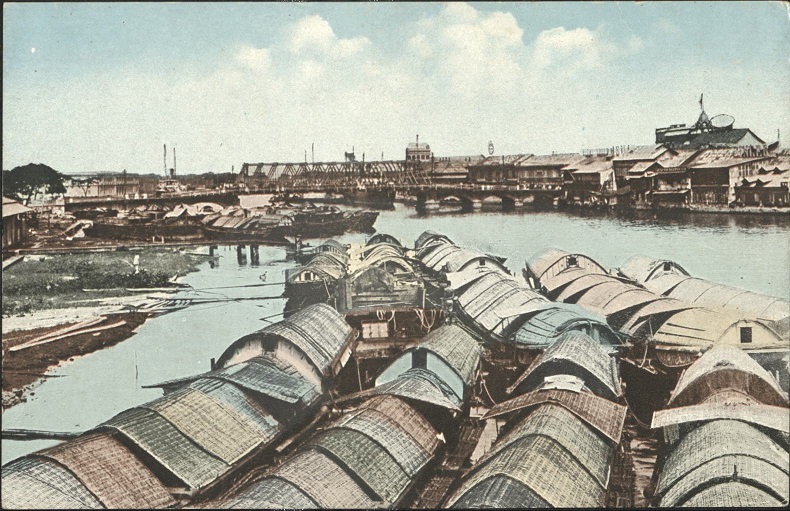The Pasig River with Casco Freighters.