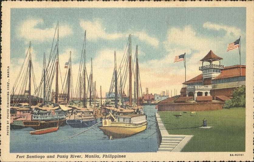Fort Santiago and Pasig River, Manila, Philippines.