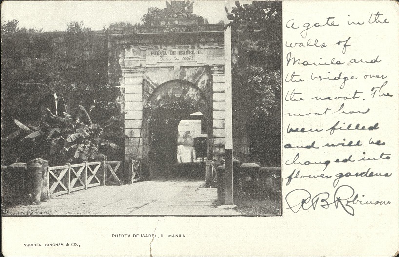 Puerta de Isabel, II. Manila.
