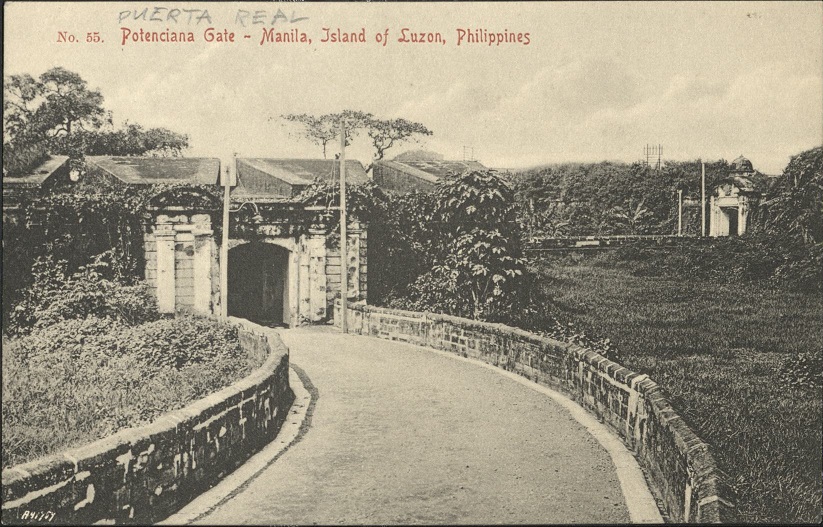 No. 55. Potenciana Gate [Puerta Real] ï¿½ Manila, Island of Luzon, Philippines.