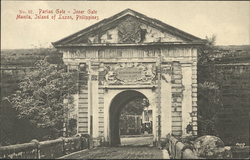 No. 57. Parian Gate ï¿½ Inner Gate. Manila, Island of Luzon, Philippines.