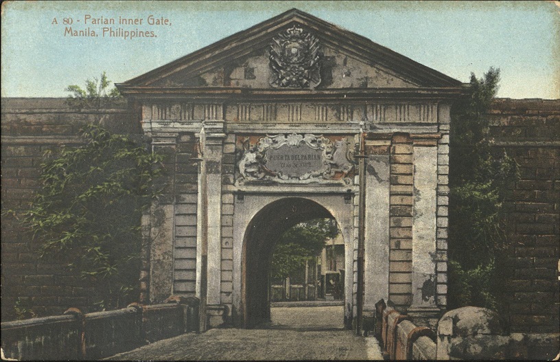 A 80 ï¿½ Parian inner Gate, Manila, Philippines.