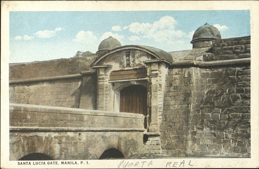 Santa Lucia Gate [sic – Puerta Real], Manila, P. I.