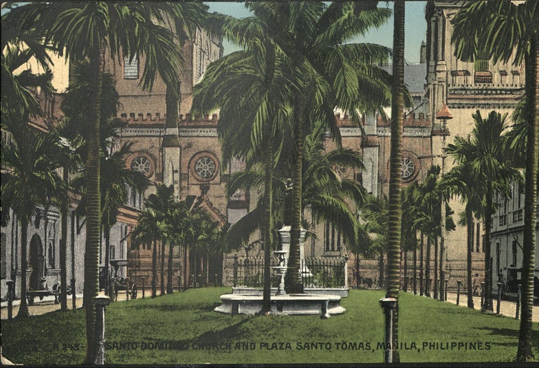 A 243 ï¿½ Santo Domingo Church and Plaza Santo Tomas, Manila, Philippines.
