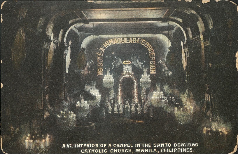 A 47. Interior of a Chapel in the Santo Domingo Catholic Church, Manila, Philippines.