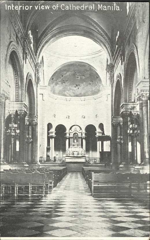 Interior view of Cathedral, Manila.