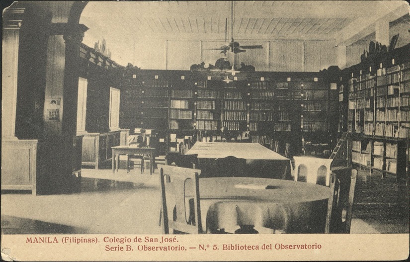 Manila (Filipinas). Colegio de San Josï¿½. Serie B. Observaterio. ï¿½ No. 5. Biblioteca del Observatorio. [Observatory library].