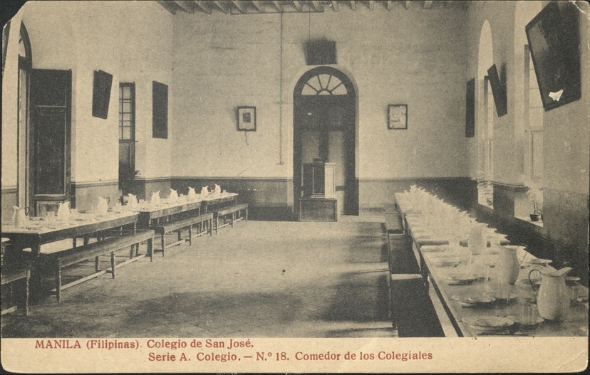 Manila (Filipinas). Colegio de San Josï¿½. Serie A. Colegio. ï¿½ No. 18. Comedor de los Colegiales [Dining room].