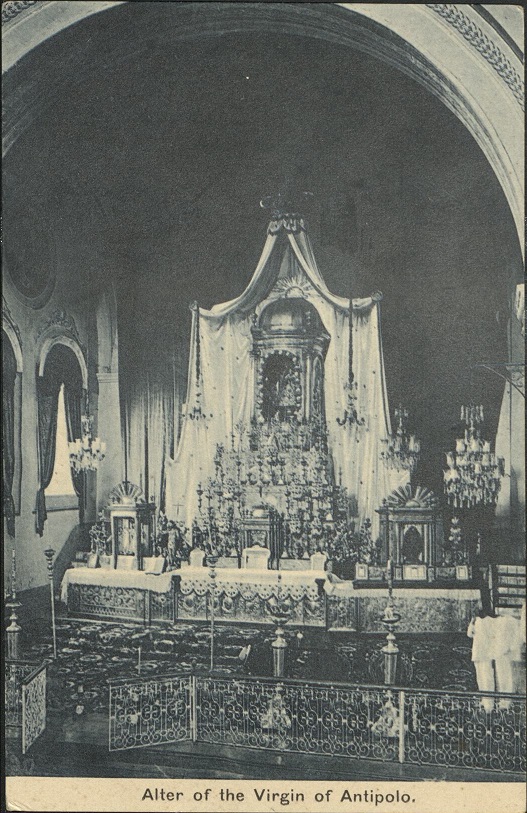 Alter [Altar] of the Virgin of Antipolo.