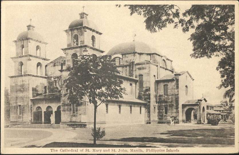 The Cathedral of St. Mary and St. John, Manila, Philippine Islands.