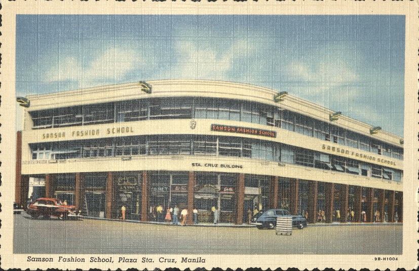 Samson Fashion School, Plaza Sta, Cruz, Manila.