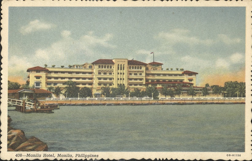 408 ï¿½ Manila Hotel, Manila Philippines.