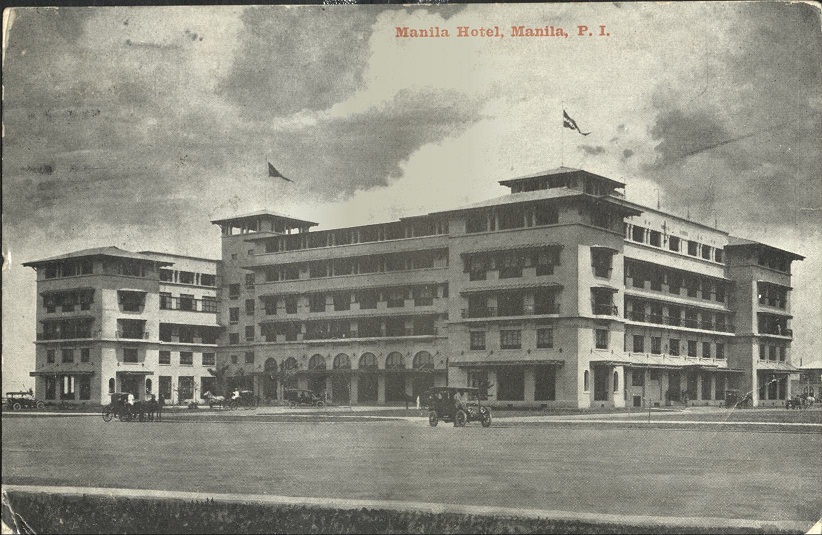 Manila Hotel, Manila P. I.