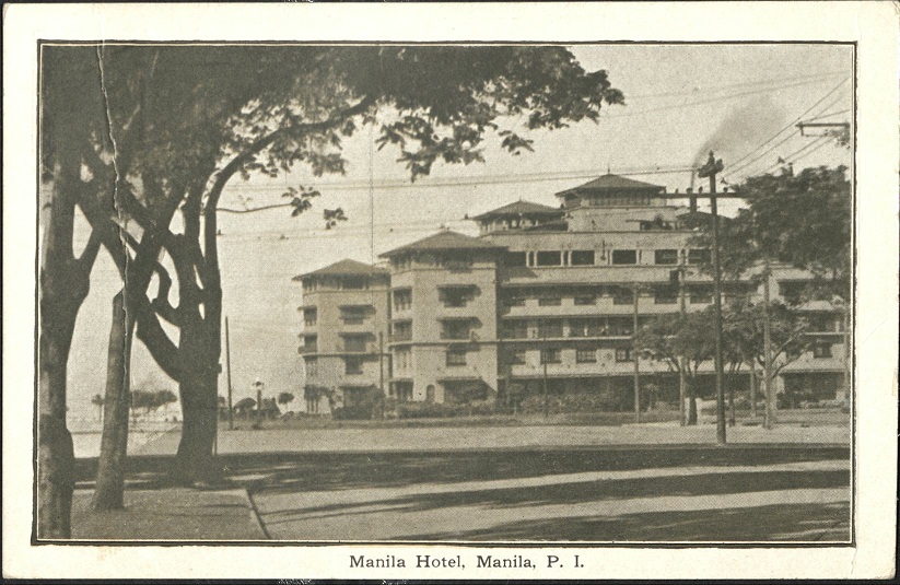 Manila Hotel, Manila, P. I.