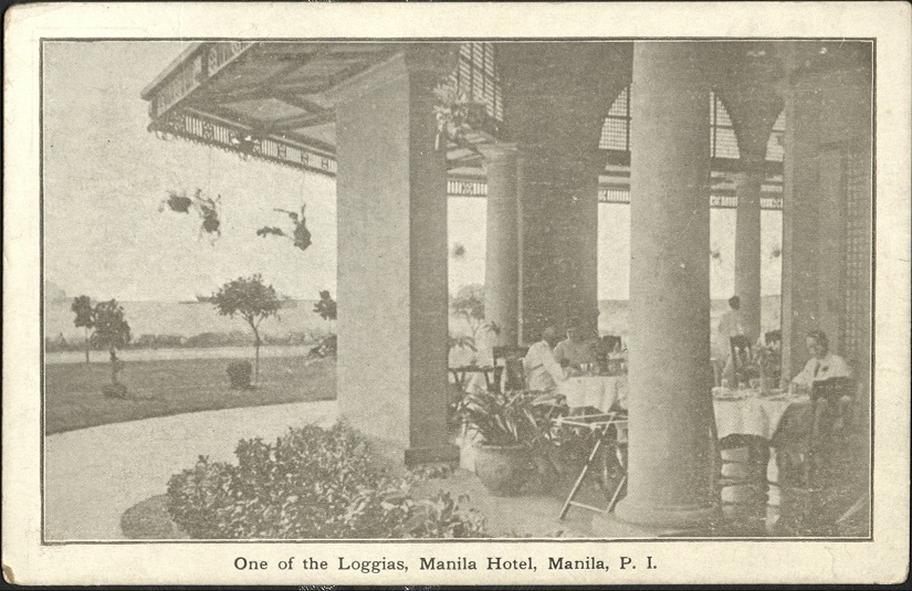 One of the Loggias, Manila Hotel, Manila, P. I.