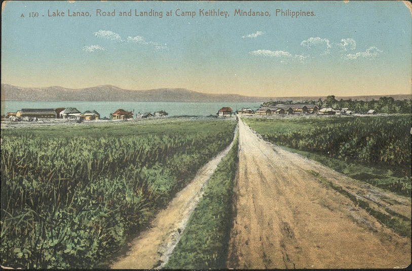 A 150 ï¿½ Lake Lanao, road and landing at Camp Keithley, Mindanao, Philippines.