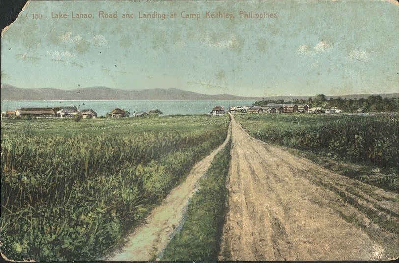A 150 ï¿½ Lake Lanao, road and landing at Camp Keithley, Mindanao, Philippines.